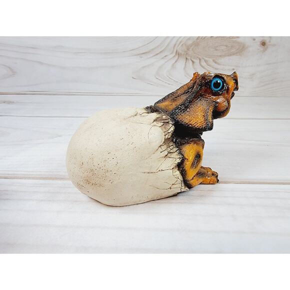 Vintage Triceratops Dinosaur Hatching From Egg 1989 Shade Tree Creations - Picture 9 of 15